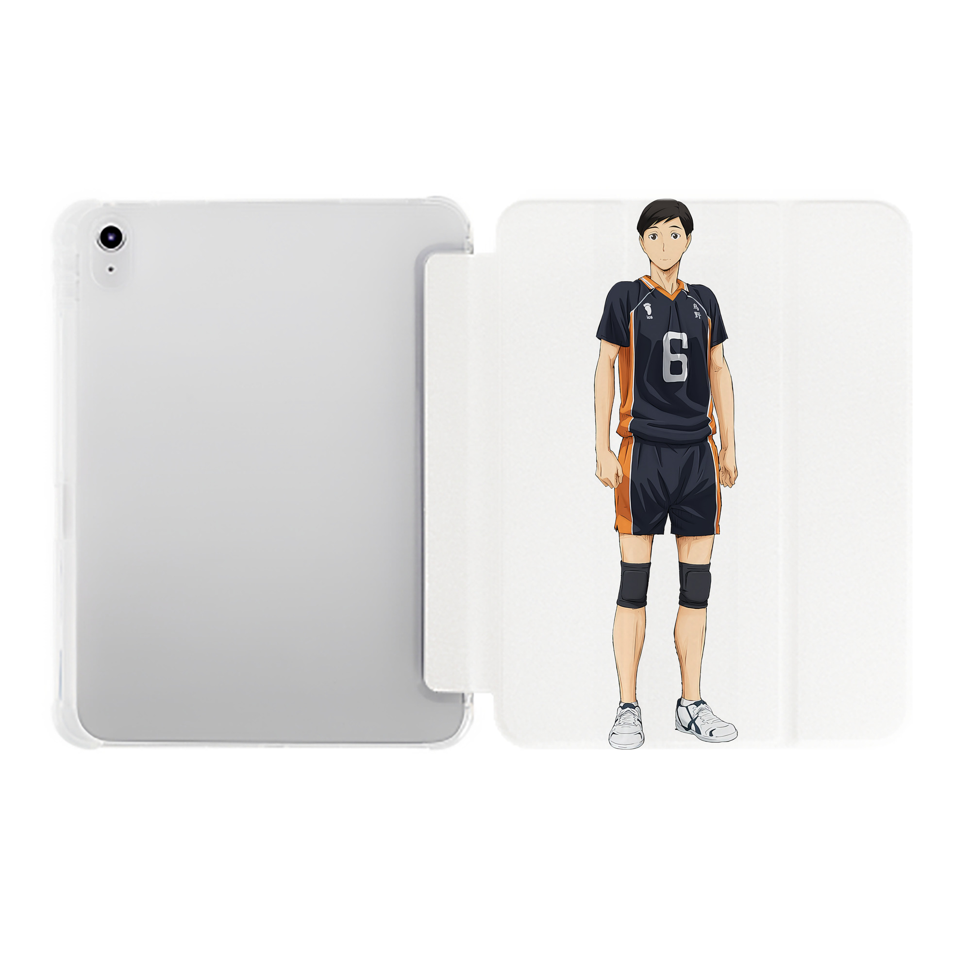 （画像用） ハイキュー!! Haikyu!! IPad ケース ペン収納付き 三つ折りスタンド PUレザー×シリコン 対応機種9.5/10.5/10.9インチ